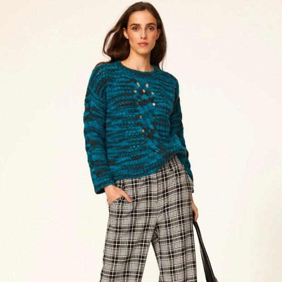 sita murt Stripe Cable Knit Sweater - Picture 1 of 5